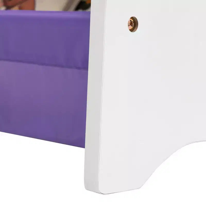 Scaffale porta libri a 3 livelli per bambini, viola, 76 cm H