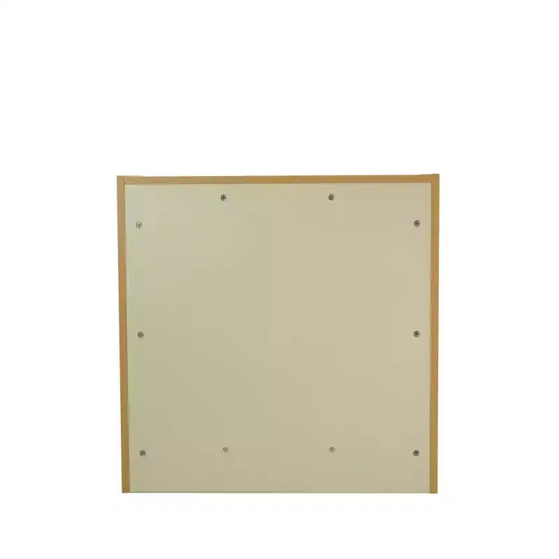 Libreria per bambini a 2 ripiani da 76 cm, laminato in acero mandorla, bianco sporco