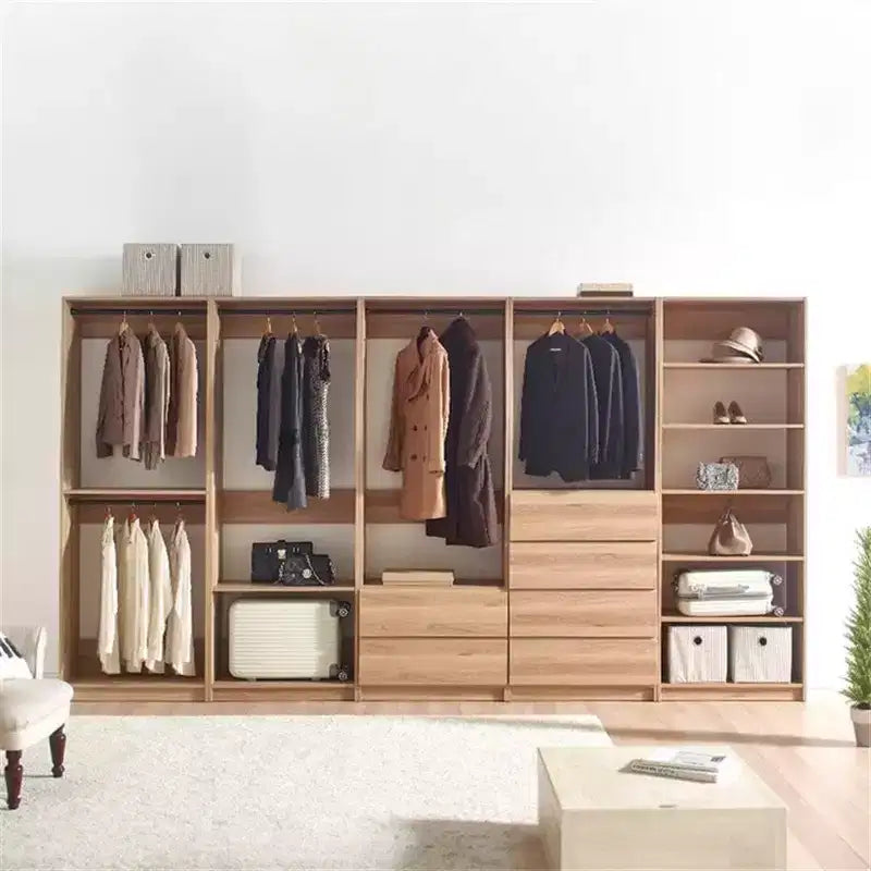 Armadio a giorno in legno freestanding
