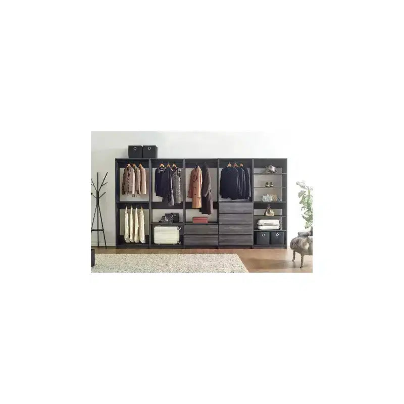 Armadio a giorno in legno freestanding