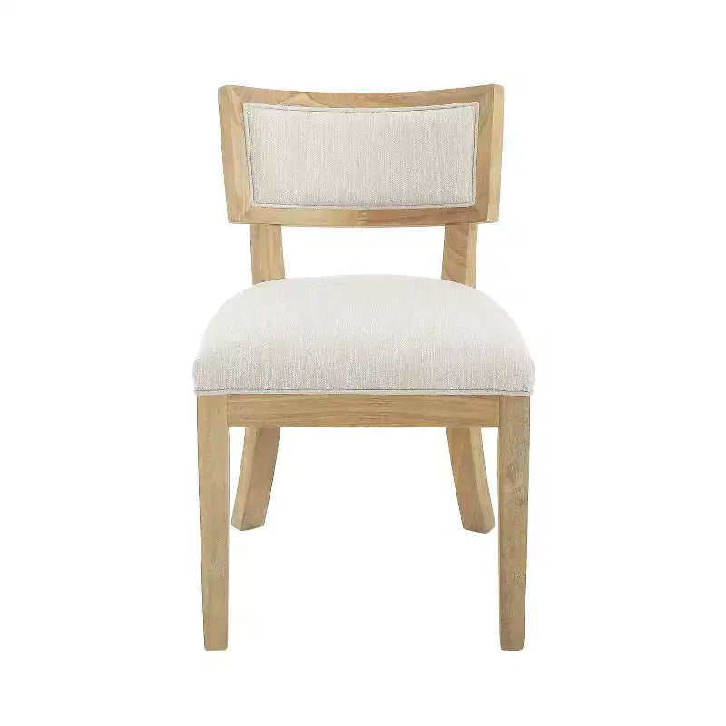 Set da pranzo ovale allungabile 5 pezzi imbottito in tessuto tortora/beige