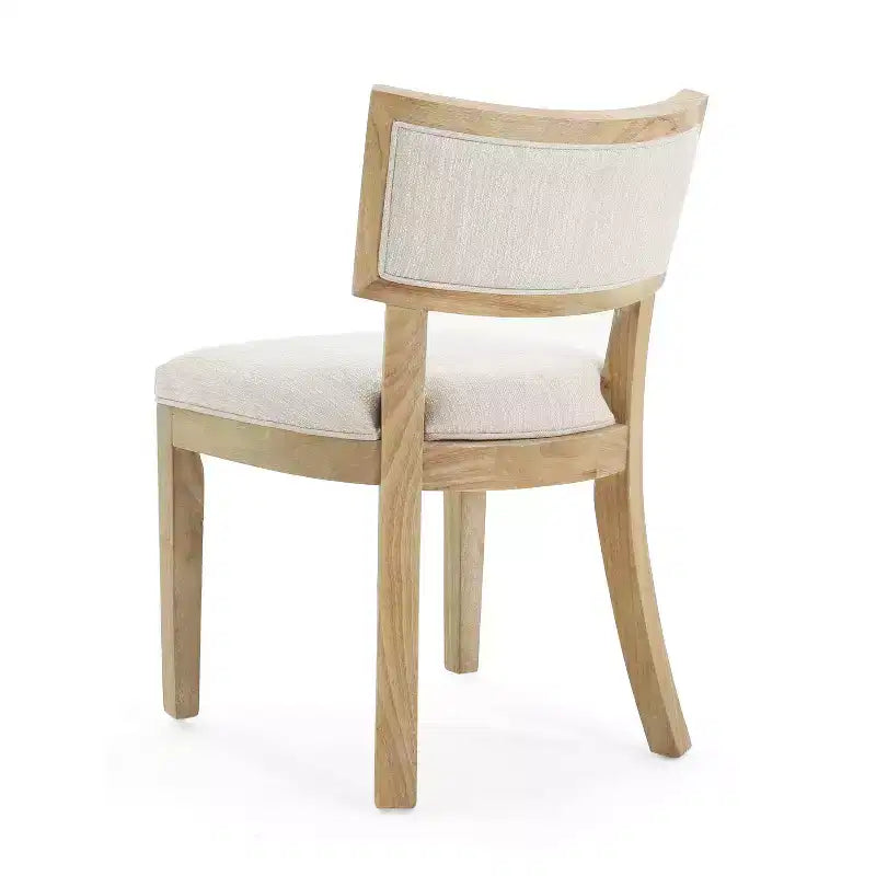 Set da pranzo ovale allungabile 5 pezzi imbottito in tessuto tortora/beige