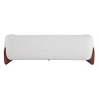 Divano a 3 posti in tessuto Bouclé Beige da 210 cm