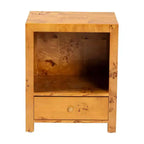 Comodino Camira Wood 1 cassetto radica di acero chiara