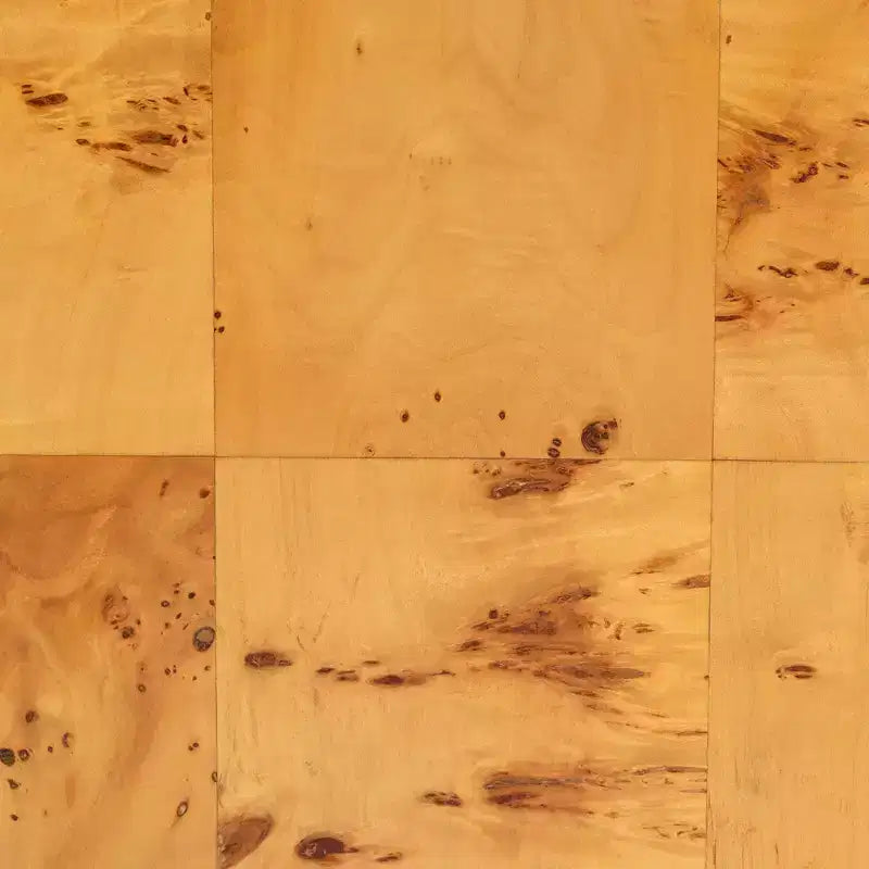 Cassettiera Netra a 6 cassetti in legno di radica di acero chiaro