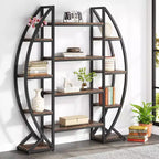 Libreria marrone da 69,68"