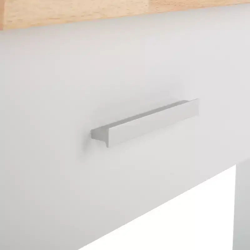 Carrello da cucina Kiko a 2 cassetti e 2 ripiani - KCH8704 - Bianco/Naturale