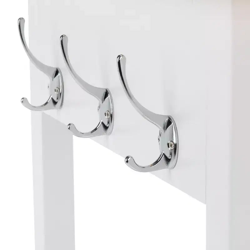 Carrello da cucina Kiko a 2 cassetti e 2 ripiani - KCH8704 - Bianco/Naturale