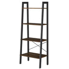 Scaffale a 4 ripiani a scala Libreria Scaffalatura Mobili Organizzazione Ripiani