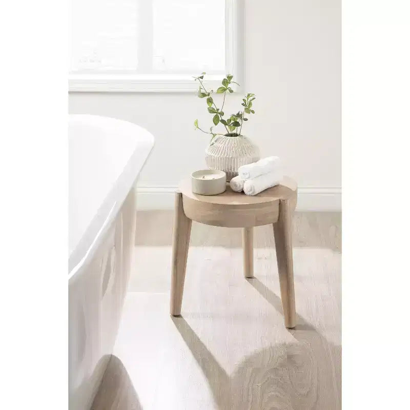Tavolino Vola in legno, 17x17x18, Naturale
