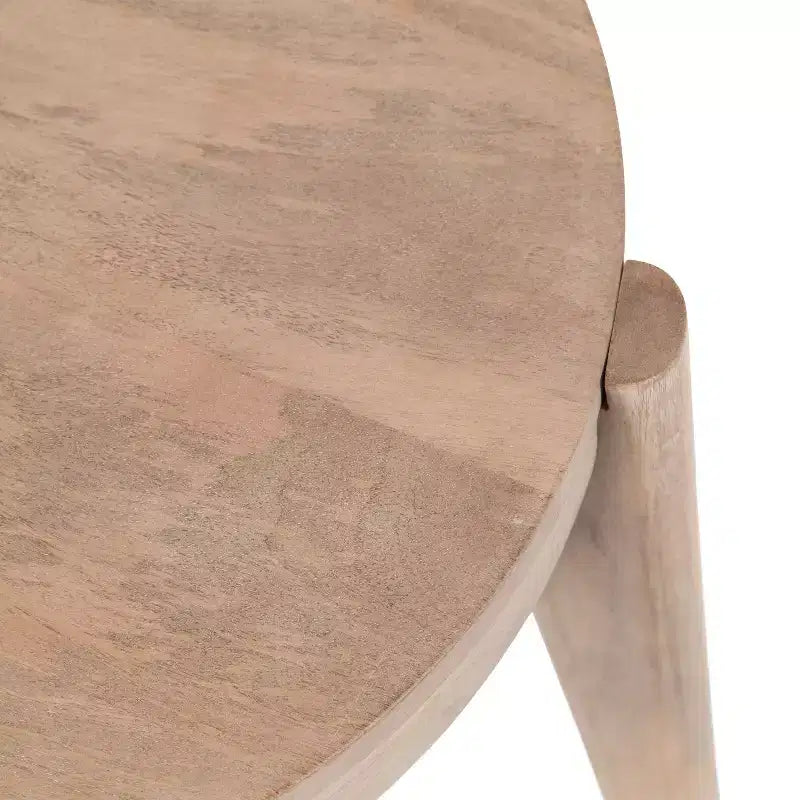 Tavolino Vola in legno, 17x17x18, Naturale