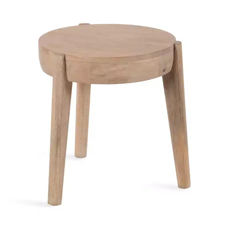 Tavolino Vola in legno, 17x17x18, Naturale
