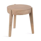 Tavolino Vola in legno, 17x17x18, Naturale