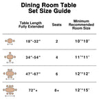 Tavolo da pranzo rotondo, tavolo da pranzo di metà secolo con base di design