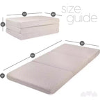 Materasso in memory foam a tre pieghe da 4 pollici di alta qualità