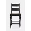 Jofran, Ladderback Counter Stool (Set of 2), Black