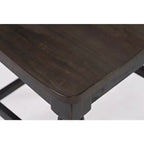 Sgabello da bancone con schienale a pioli (set di 2), nero