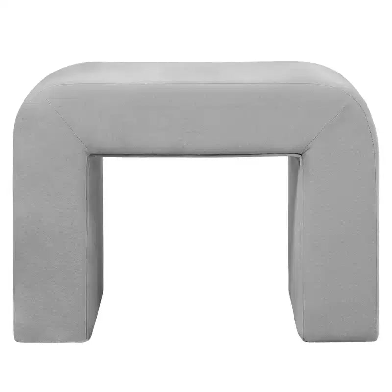 Panca moderna da 26" rivestita in velluto bouclé con seduta imbottita, seduta d'accento per soggiorno, camera da letto o ingresso