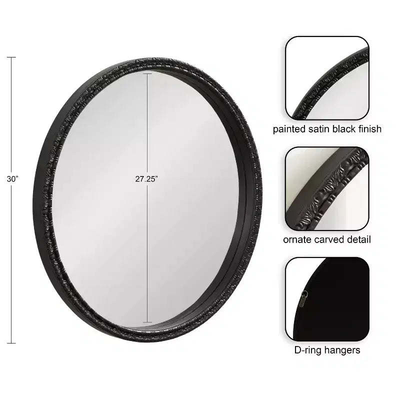 Specchio decorativo rotondo Stallworth 30x30
