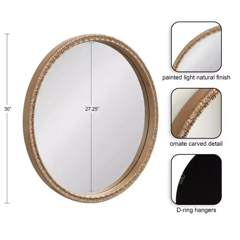 Specchio decorativo rotondo Stallworth 30x30