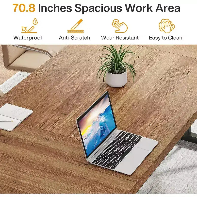 Scrivania direzionale moderna Lantine da 180 cm