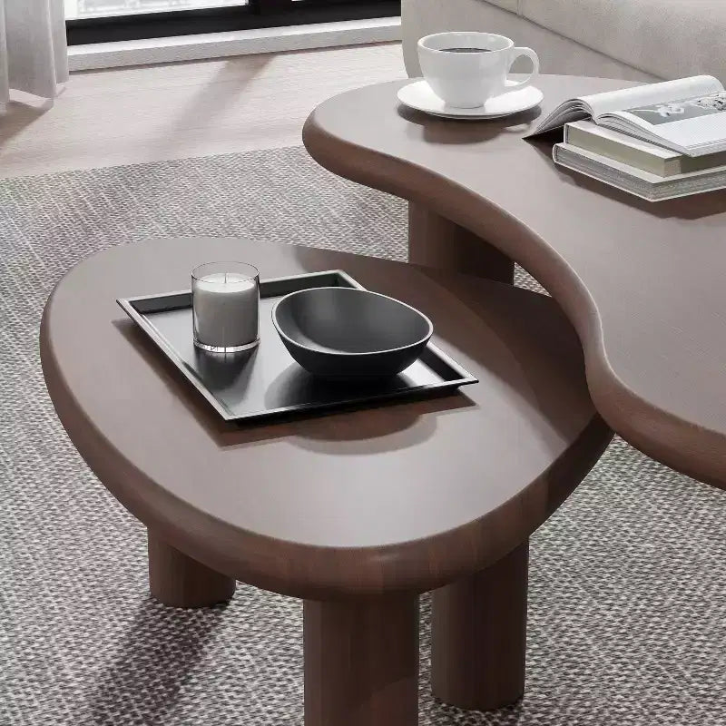 Tavolino Rettangolare da Salotto con Piano Effetto Legno