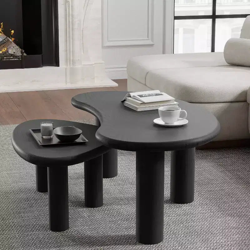 Tavolino Rettangolare da Salotto con Piano Effetto Legno