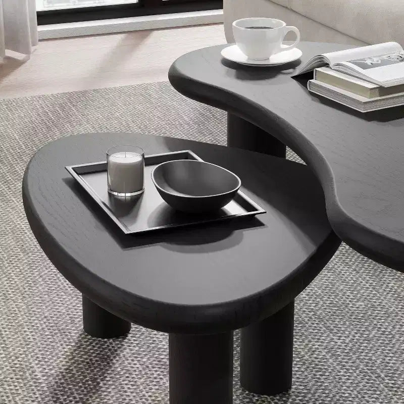 Tavolino Rettangolare da Salotto con Piano Effetto Legno