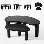 Tavolino Rettangolare da Salotto con Piano Effetto Legno