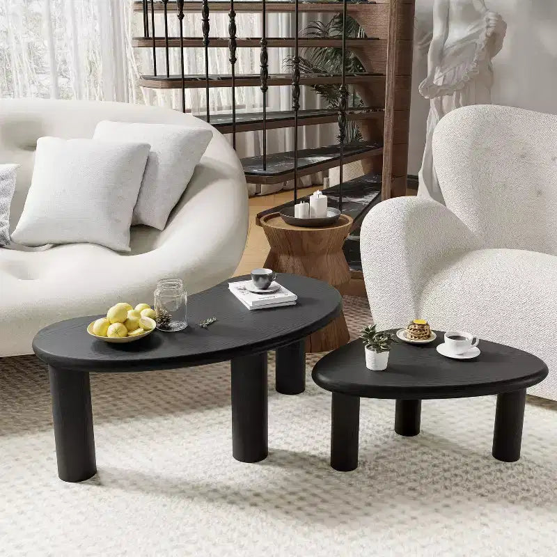 Tavolino Rettangolare da Salotto con Piano Effetto Legno