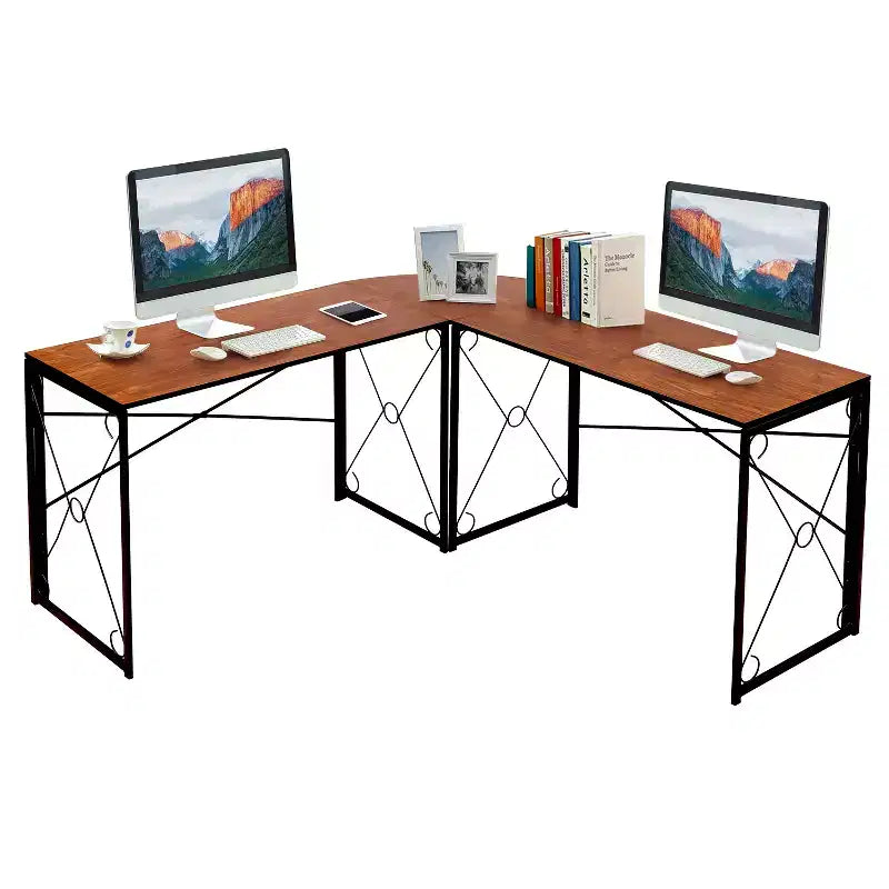 Scrivania angolare a L per computer, ufficio o studio, workstation di scrittura, tavolo da gioco da 150 cm