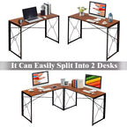 Scrivania angolare a L per computer, ufficio o studio, workstation di scrittura, tavolo da gioco da 150 cm
