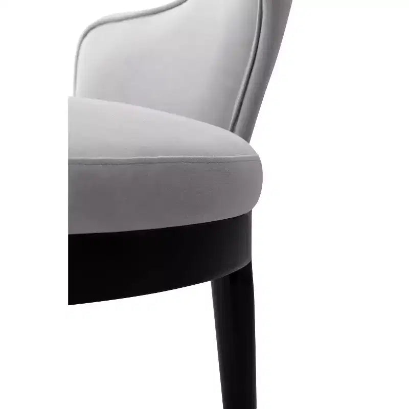 Set di 2 sedie da pranzo moderne Carrington in velluto con braccioli