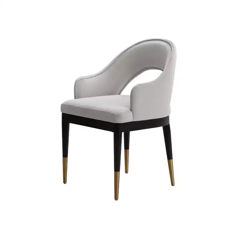 Set di 2 sedie da pranzo moderne Carrington in velluto con braccioli