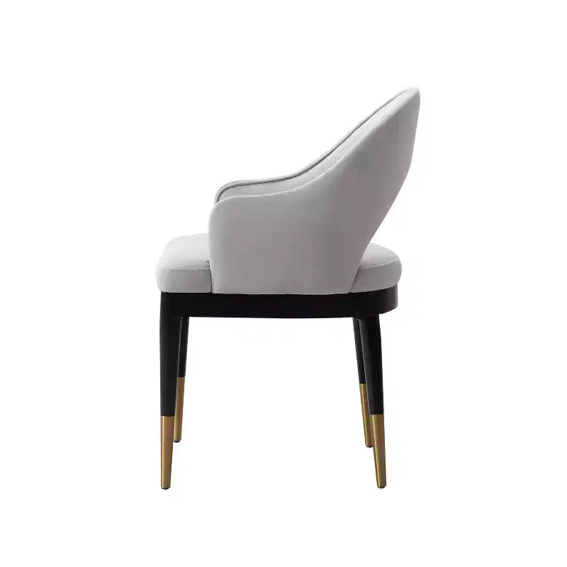 Set di 2 sedie da pranzo moderne Carrington in velluto con braccioli