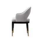 Set di 2 sedie da pranzo moderne Carrington in velluto con braccioli