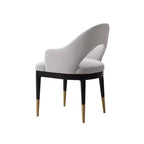 Set di 2 sedie da pranzo moderne Carrington in velluto con braccioli