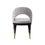 Set di 2 sedie da pranzo moderne Carrington in velluto con braccioli