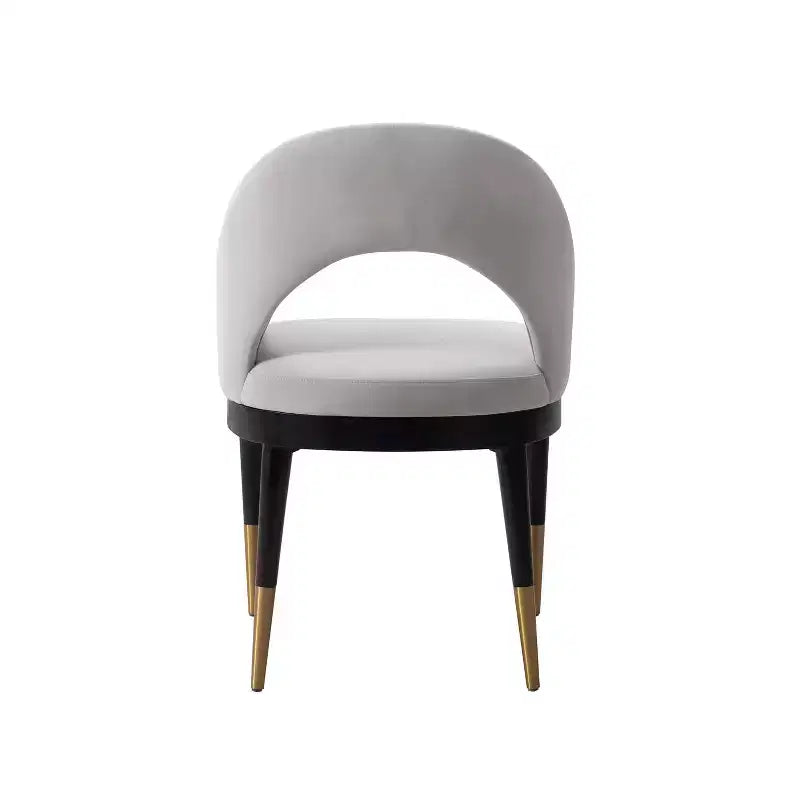 Set di 2 sedie da pranzo moderne Carrington in velluto con braccioli
