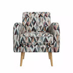 Poltrona accentuata Mid-Century Modern Mindy Fantasia Prismatica