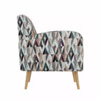 Poltrona accentuata Mid-Century Modern Mindy Fantasia Prismatica