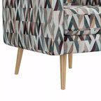 Poltrona accentuata Mid-Century Modern Mindy Fantasia Prismatica