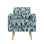 Poltrona accentuata Mid-Century Modern Mindy Fantasia Prismatica
