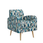 Poltrona accentuata Mid-Century Modern Mindy Fantasia Prismatica