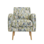Poltrona accentuata Mid-Century Modern Mindy Fantasia Prismatica
