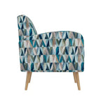 Poltrona accentuata Mid-Century Modern Mindy Fantasia Prismatica