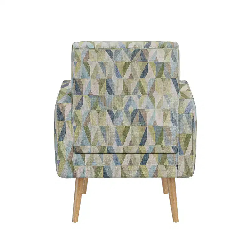 Poltrona accentuata Mid-Century Modern Mindy Fantasia Prismatica