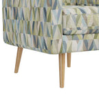 Poltrona accentuata Mid-Century Modern Mindy Fantasia Prismatica