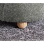 Pouf vassoio in tessuto naturale